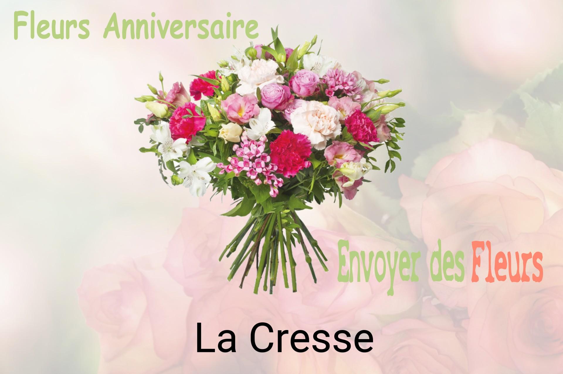 Bouquet de fleurs d’anniversaire livré à La Cresse